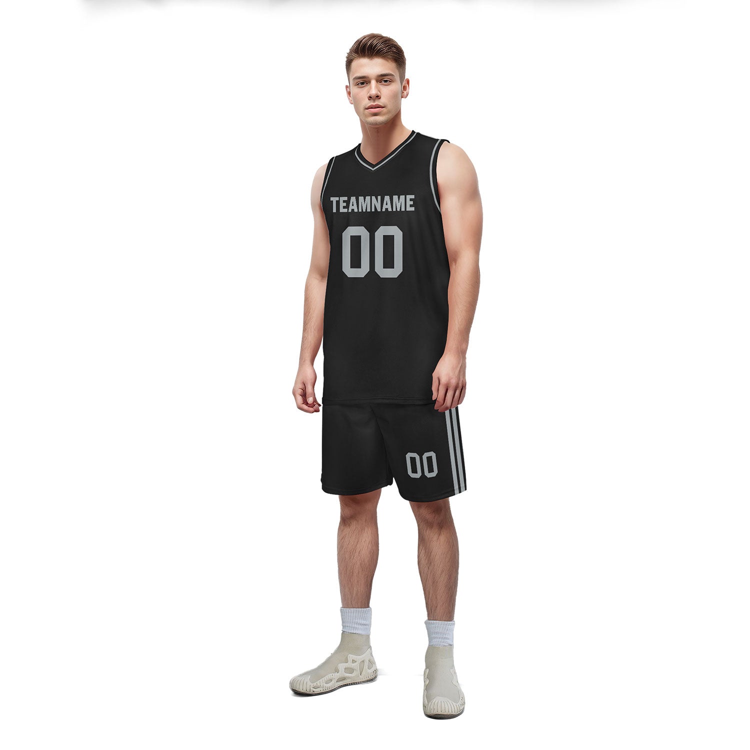 Custom Black Classic Style Sports Uniform Basketball Jersey BBJ01-D020105-18