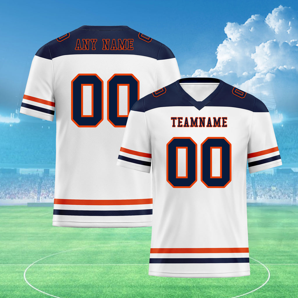 Custom Chicago Personalized Authentic Football Jersey FBJ02-E0607-21