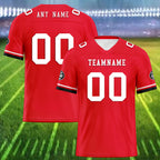 Custom Red Houston Personalized Authentic Football Jersey FBJ02-D020263-12