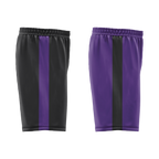Custom Black Purple Classic Style Reversible Basketball Uniform Personalized COOLMAX BBJR-D017035