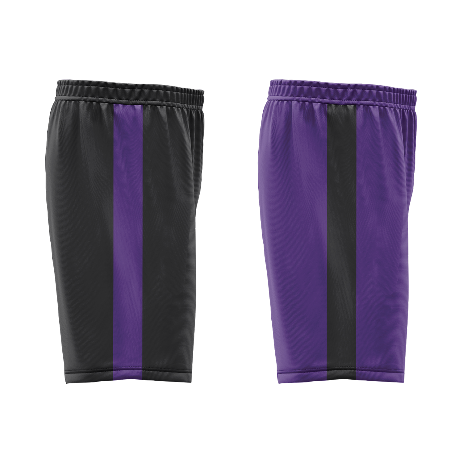 Custom Black Purple Classic Style Reversible Basketball Uniform Personalized COOLMAX BBJR-D017035