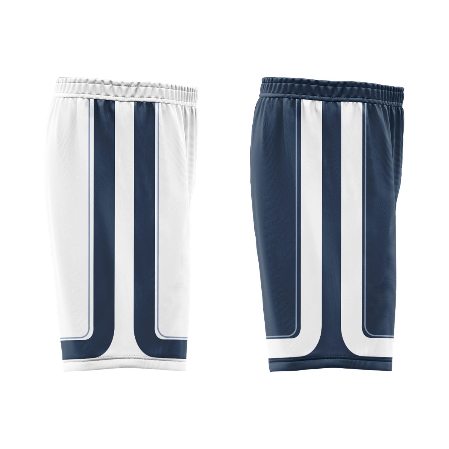 Custom White Blue Classic Style Reversible Basketball Uniform Personalized Ordinary BBJR-D017043