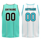 Custom Mint Green Gold Black Charlotte City Edition Personalized Reversible Basketball Set Sports Basketball Jersey BBJ01R-D0610-4