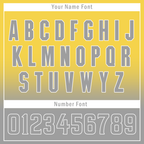 Custom Yellow Grey Fade Fashion Personalized Authentic Baseball Jersey BSBJ01-D0a70fb