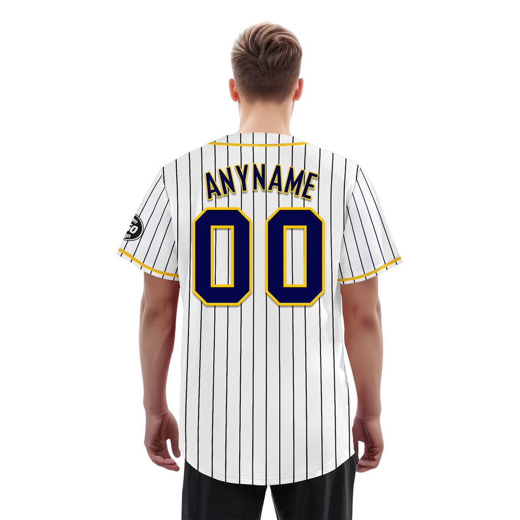 Custom Stripe Fashion Personalized Authentic Baseball Jersey BSBJ01-E025078-13