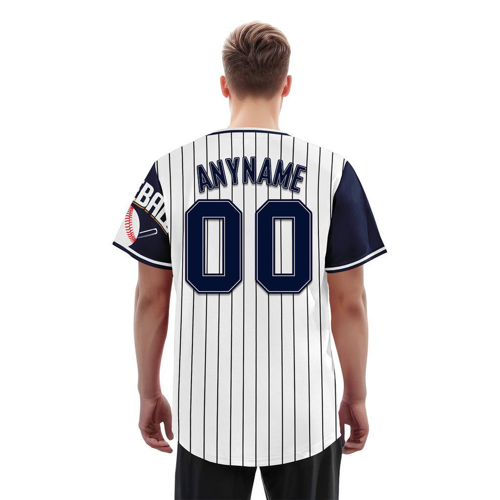 Custom Vintage Personalized Authentic Baseball Jersey BSBJ01-E025021-3