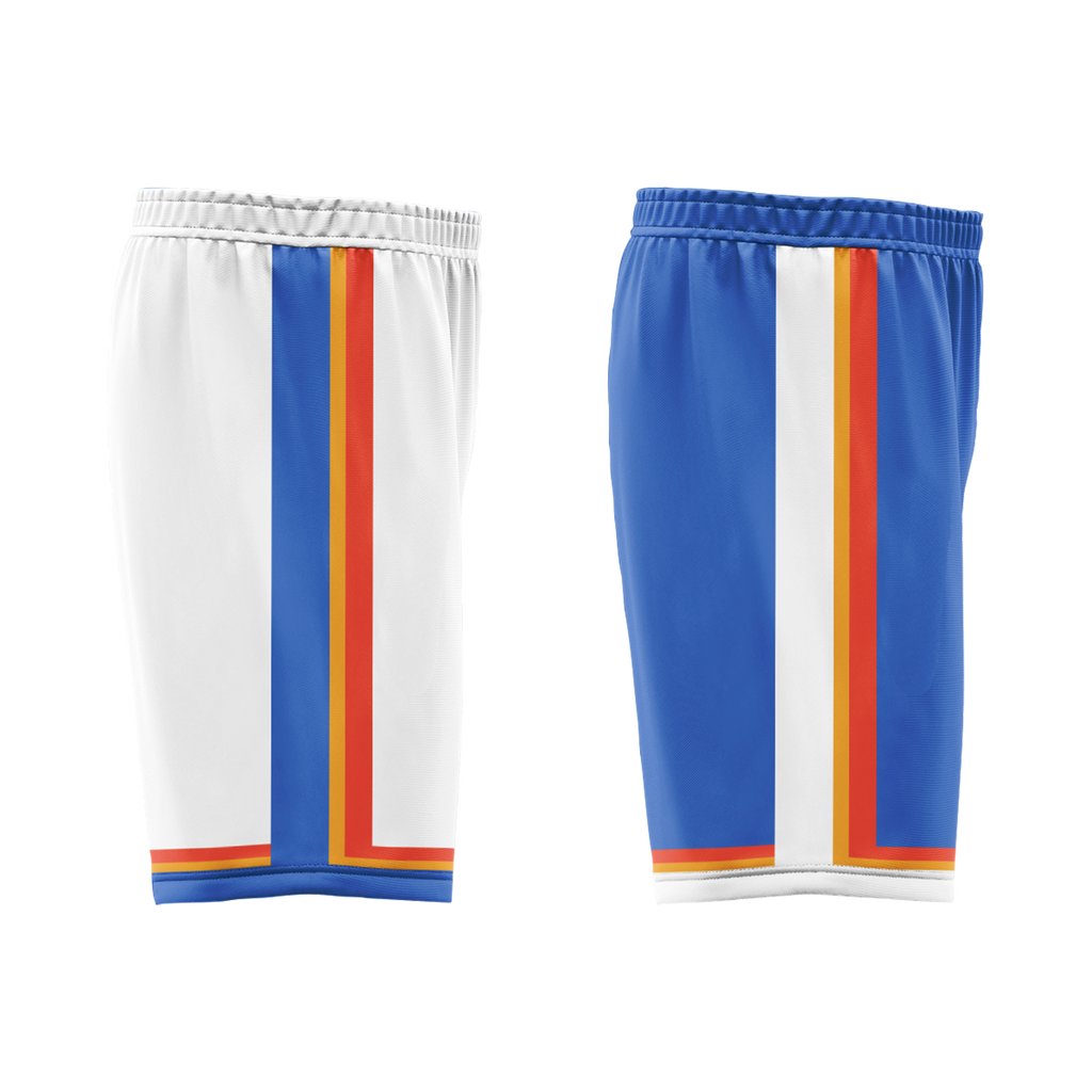 Custom White Blue Classic Style Reversible Basketball Uniform Personalized Ordinary BBJR-D017039