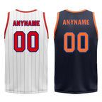 Custom White Red Black New York City Edition Personalized Reversible Basketball Set Sports Basketball Jersey BBJ01R-D0610-20