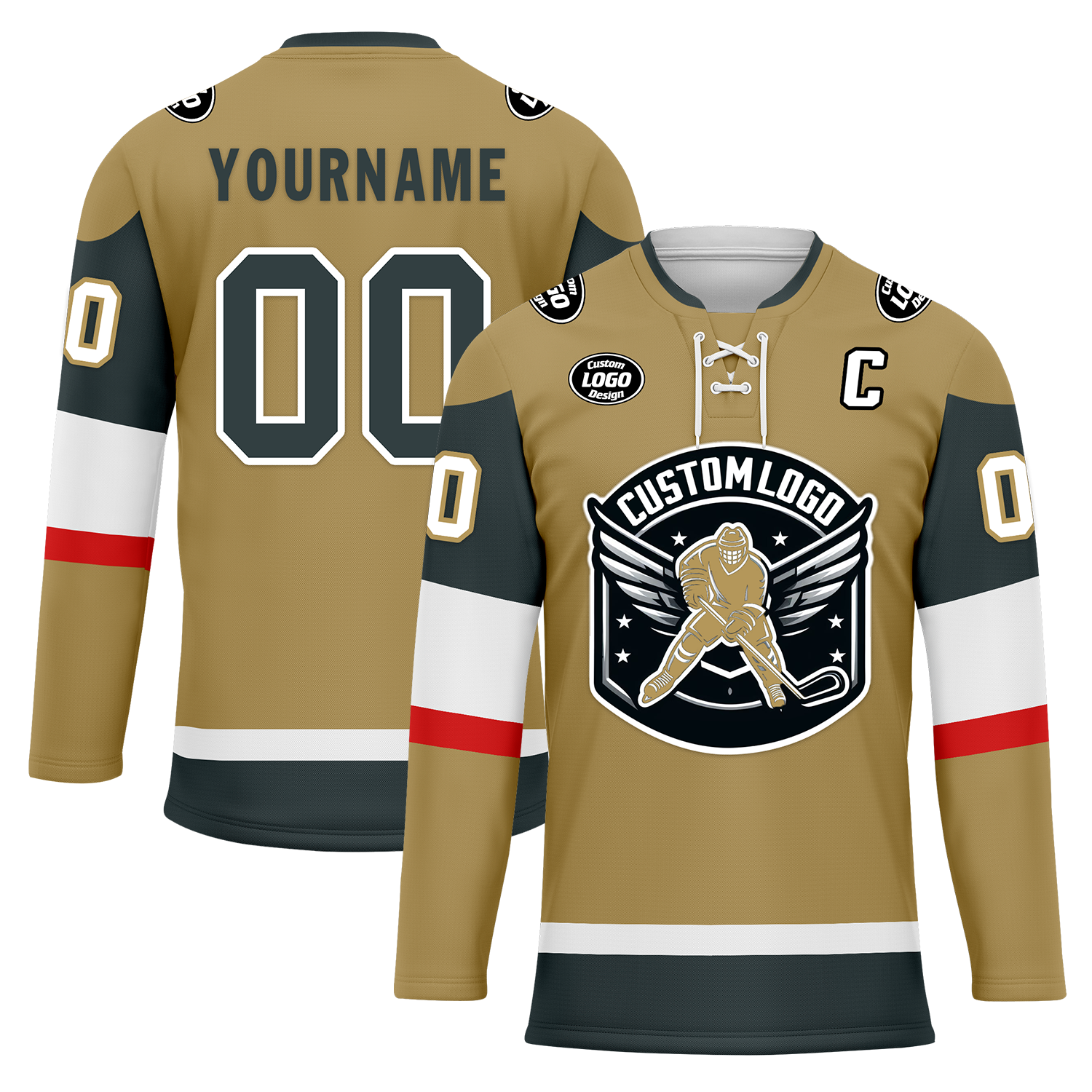 Custom Yellow Personalized Hockey Jersey HCKJ01-D0a70de
