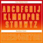 Custom Red Orange Fade Fashion Personalized Authentic Baseball Jersey BSBJ01-D0a70df