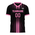 Custom Black Pink Soccer Sets Jersey Personalized SCJ101-D020131-5