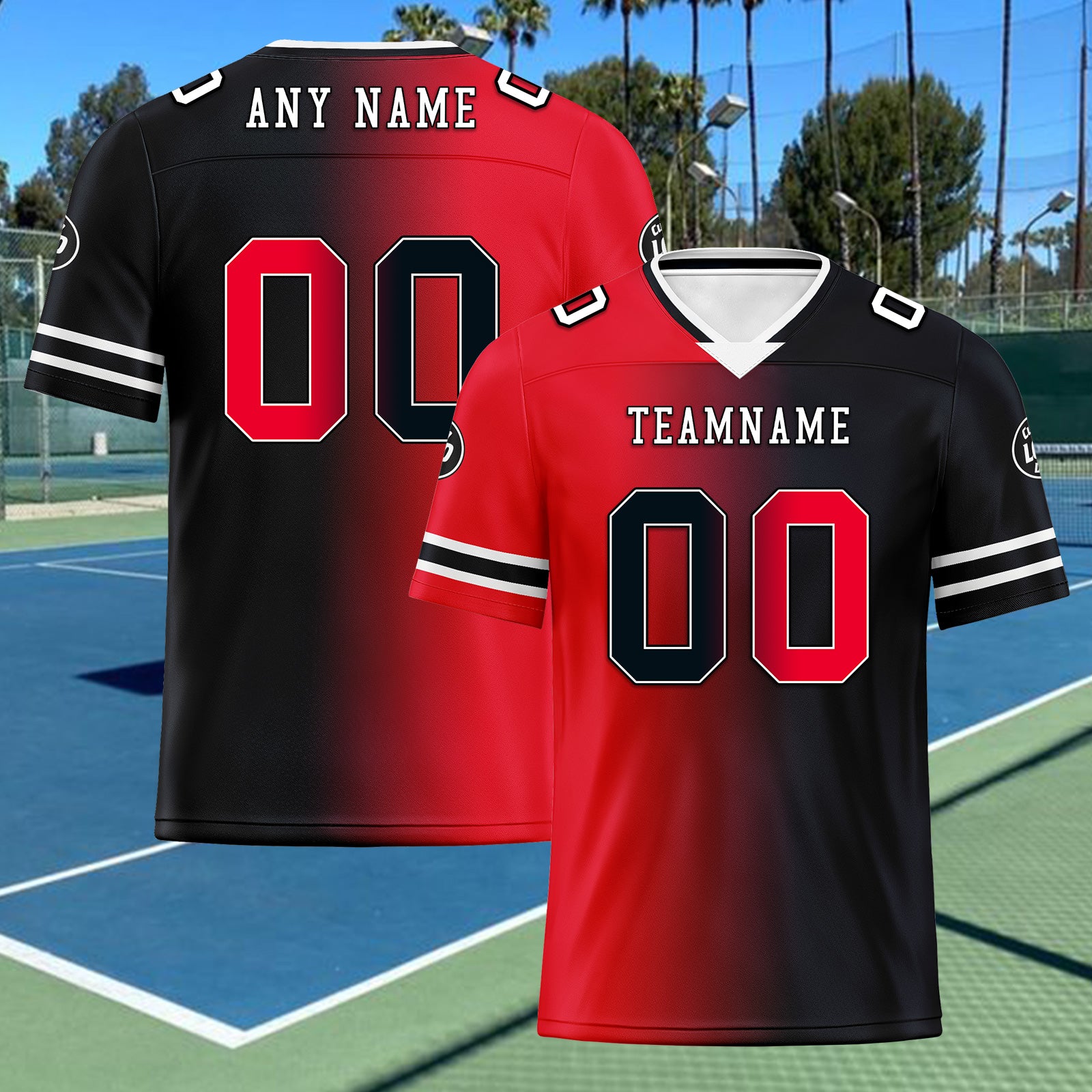 Custom Dark Gray Red Texas Personalized Authentic Football Jersey FBJ02-D028017-22