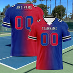 Custom Blue Red New York Personalized Authentic Football Jersey FBJ02-D028017-18
