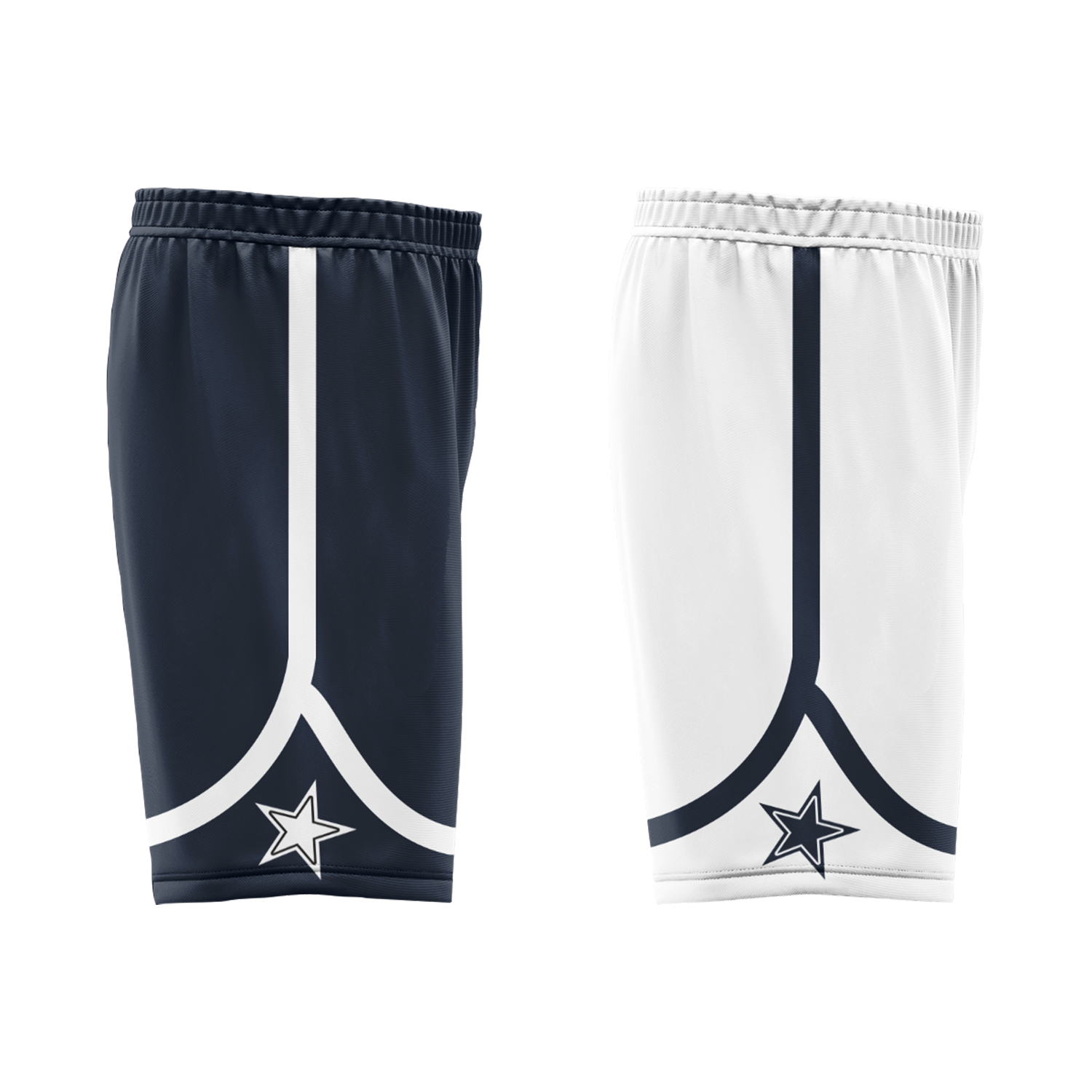 Custom Blue White Classic Style Reversible Basketball Uniform Personalized COOLMAX BBJR-D017056