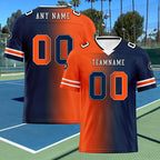 Custom Blue Orange Colorado Personalized Authentic Football Jersey FBJ02-D028017-21