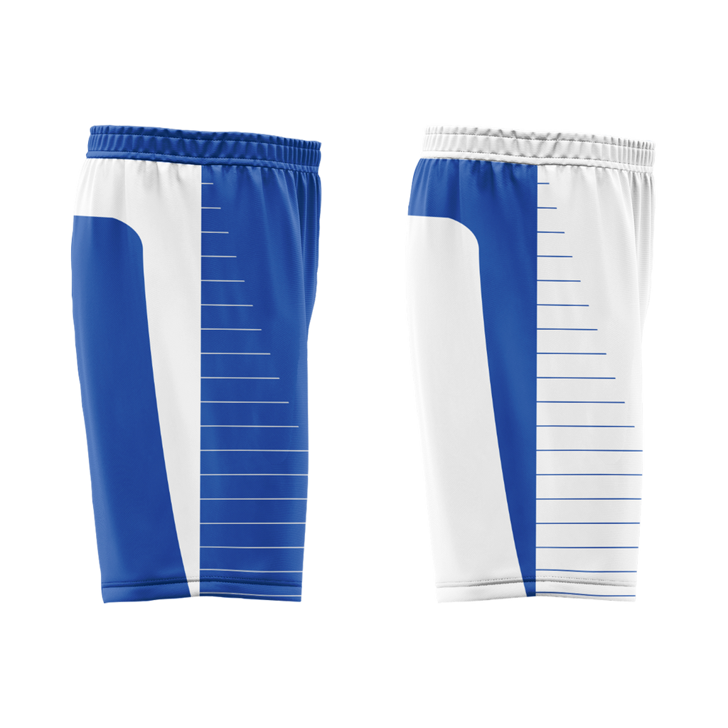 Custom Blue White Classic Style Reversible Basketball Uniform Personalized COOLMAX BBJR-D017031