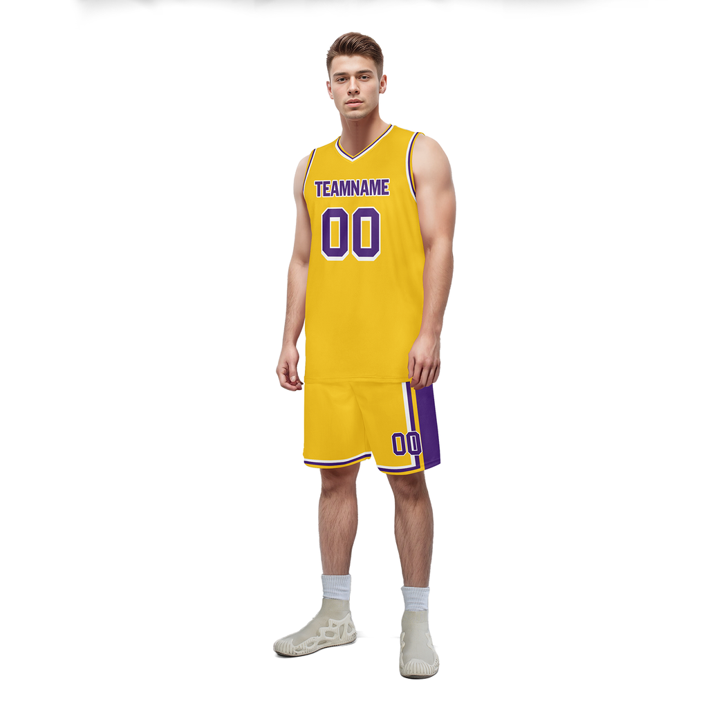 Custom Yellow Classic Style Sports Uniform Basketball Jersey BBJ01-bd0a70cd