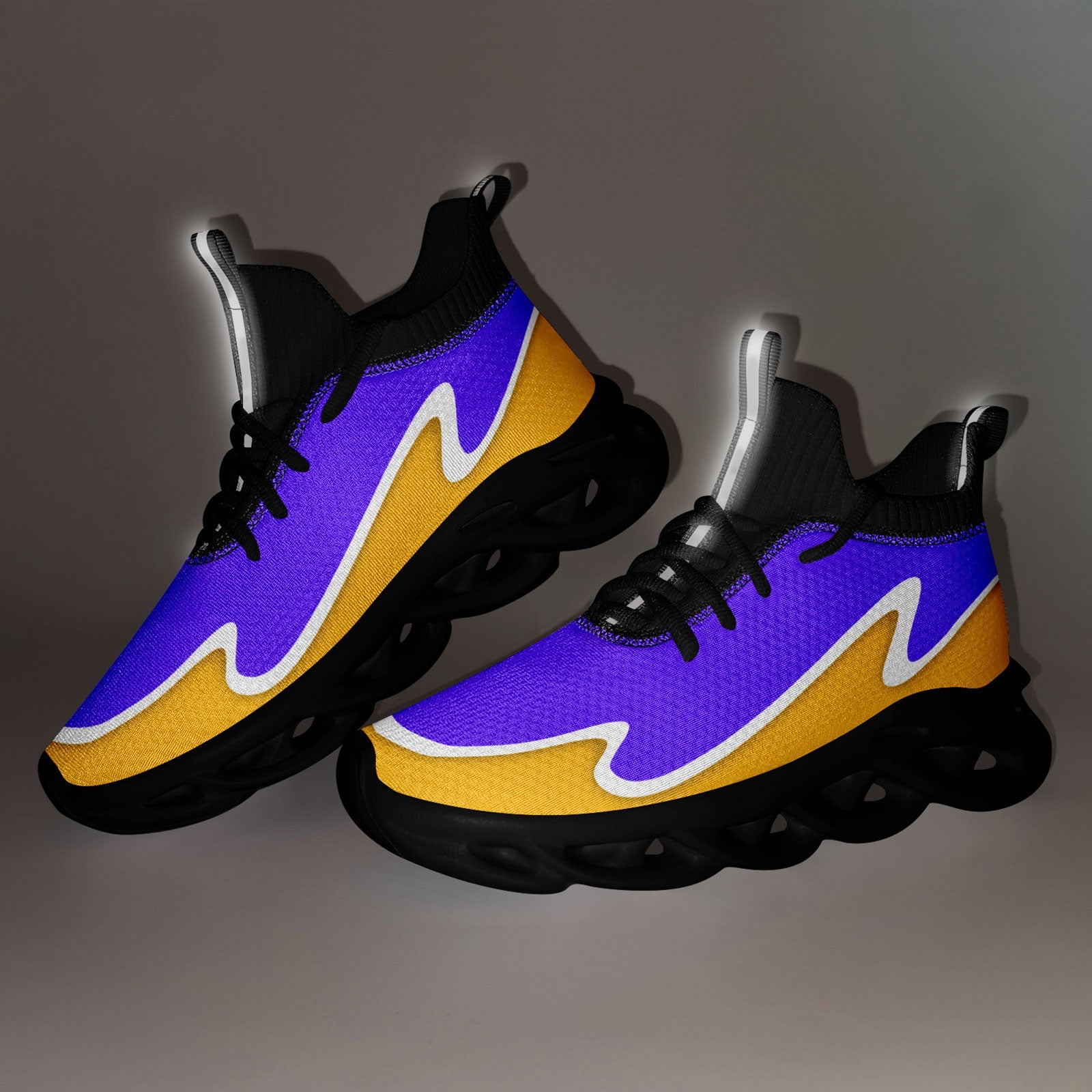Custom Purple Yellow Maxsoul Shoes Personalized Sneaker FN030A-E020011-7