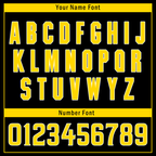 Custom Black Yellow Raglan Sleeves Personalized Authentic Baseball Jersey BSBJ01-D017171