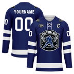 Custom Blue White Personalized Hockey Jersey HCKJ01-D0a70bc