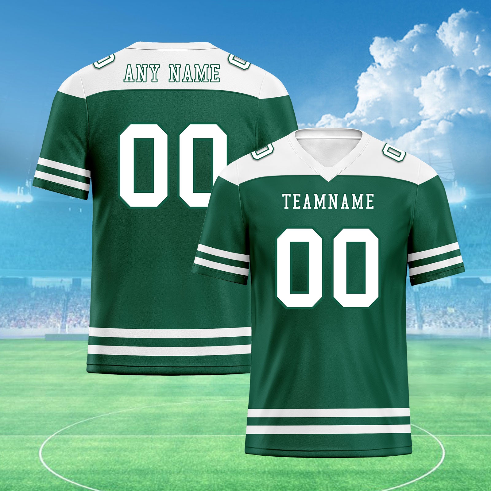 Custom New York Personalized Authentic Football Jersey FBJ02-E0607-1
