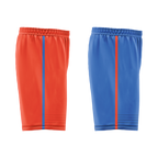 Custom Orange Blue Classic Style Reversible Basketball Uniform Personalized COOLMAX BBJR-D017040