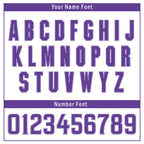 Custom White Purple Raglan Sleeves Personalized Authentic Baseball Jersey BSBJ01-D020200-13