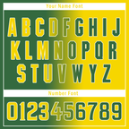 Custom Green Yellow Gradient Fashion Personalized Authentic Baseball Jersey BSBJ01-D0a707d