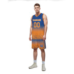 Custom Blue Orange Fade Fashion Sports Uniform Basketball Jersey BBJ01-D020102-3