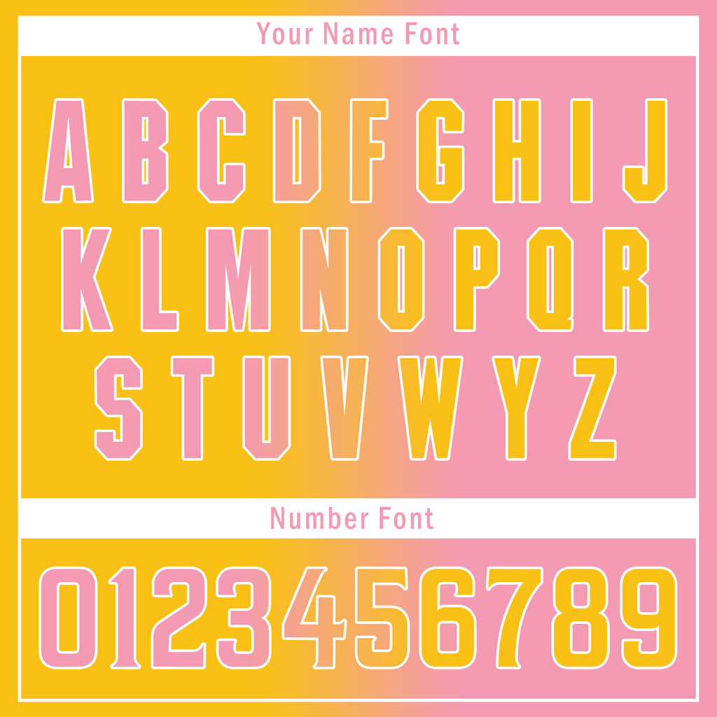Custom Yellow Pink Gradient Fashion Personalized Authentic Baseball Jersey BSBJ01-D0a7aac