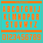 Custom Turquoise Orange Zebra Pattern Personalized Authentic Baseball Jersey BSBJ01-D020201-12