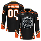 Custom Black Orange Personalized Hockey Jersey HCKJ01-D0a70d8
