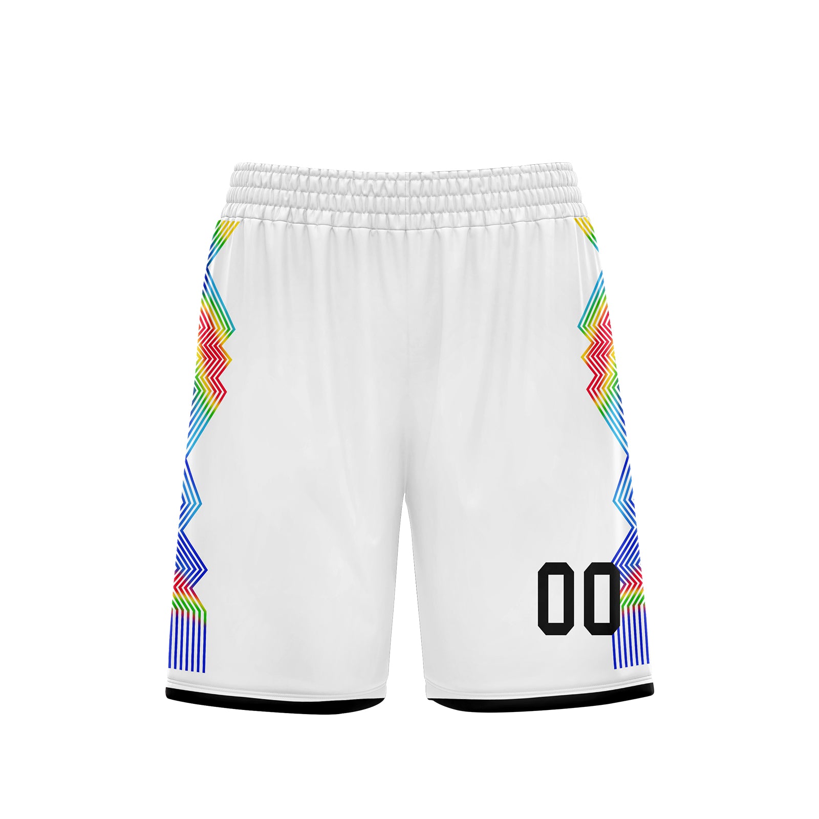 Custom White Rainbow City Edition Personalized Sports Uniform Authentic Basketball Jersey BBJ01-D06101-8