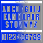 Custom Blue Grey Gradient Fashion Personalized Authentic Baseball Jersey BSBJ01-D0a709a