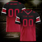 Custom Red Black Atlanta Football Jersey and Hat Combo Offer Personalized Combo ZH-D020326-3