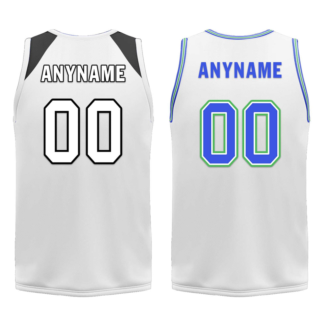 Custom Gradient Blue White Minnesota City Edition Personalized Reversible Basketball Set Sports Basketball Jersey BBJ01R-D0610-18