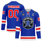 Custom Blue Red Personalized Hockey Jersey HCKJ01-D0a7007
