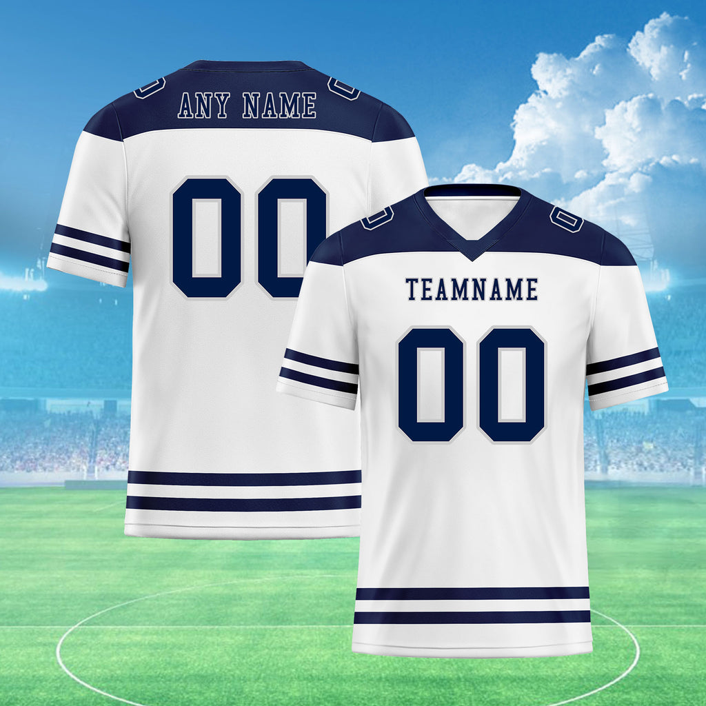 Custom Dallas Personalized Authentic Football Jersey FBJ02-E0607-20