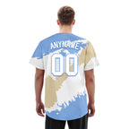 Custom Light Blue White Cream Argentina Flag Personalized Authentic Baseball Jersey BSBJ01-E06022-6