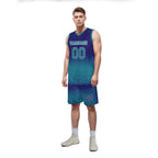 Custom Blue Fade Fashion Sports Uniform Basketball Jersey BBJ01-D020102-9