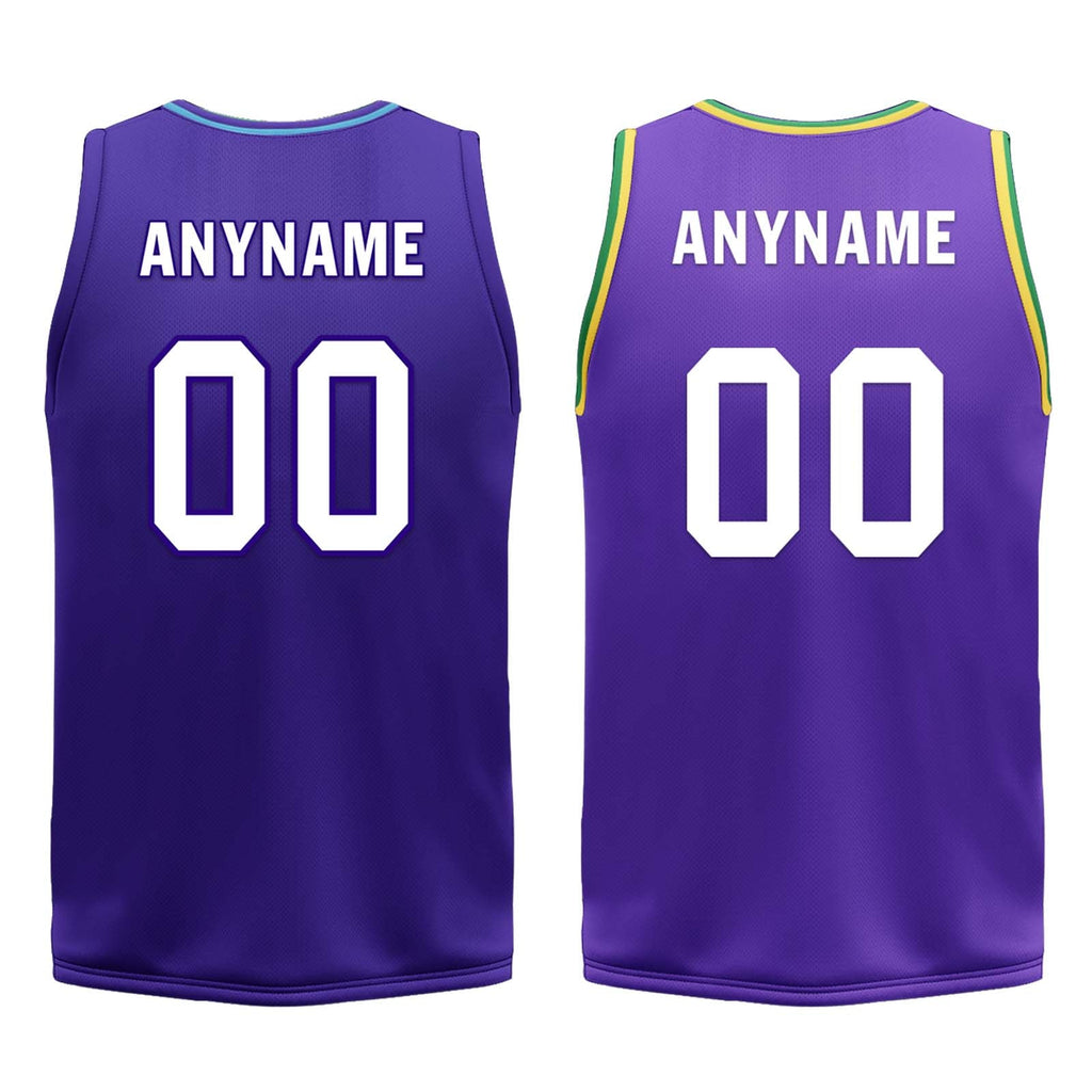 Custom Purple White Utah City Edition Personalized Reversible Basketball Set Sports Basketball Jersey BBJ01R-D0610-29-COOLMAX