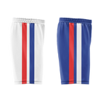 Custom White Blue Classic Style Reversible Basketball Uniform Personalized COOLMAX BBJR-D017020