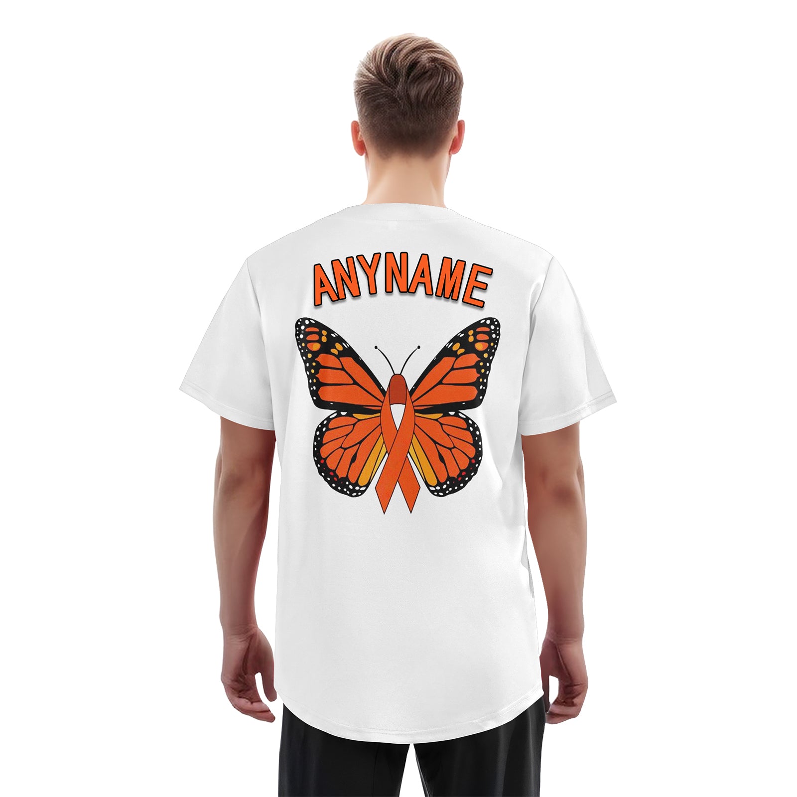 Custom White World Cancer Day Personalized Authentic Baseball Jersey BSBJ01-E06020-15