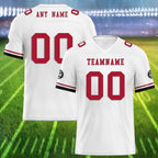 Custom White Atlanta Personalized Authentic Football Jersey FBJ02-D020263-3