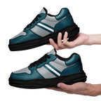 Custom Green Gray Philadelphia Shoes Personalized Sneaker FN032-D020389-23