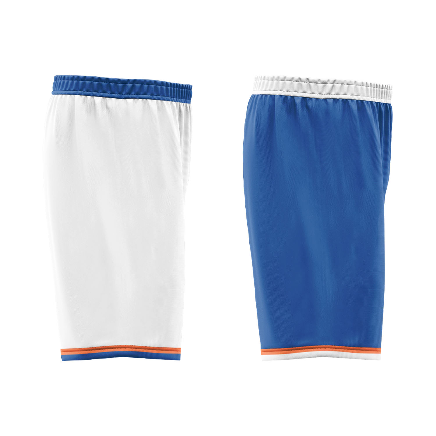 Custom White Blue Classic Style Reversible Basketball Uniform Personalized Ordinary BBJR-D017016