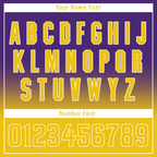 Custom Purple Yellow Fade Fashion Personalized Authentic Baseball Jersey BSBJ01-D0a70cb