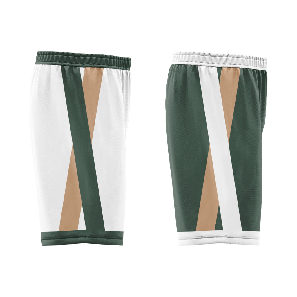 Custom White Green Classic Style Reversible Basketball Uniform Personalized Ordinary BBJR-D017002