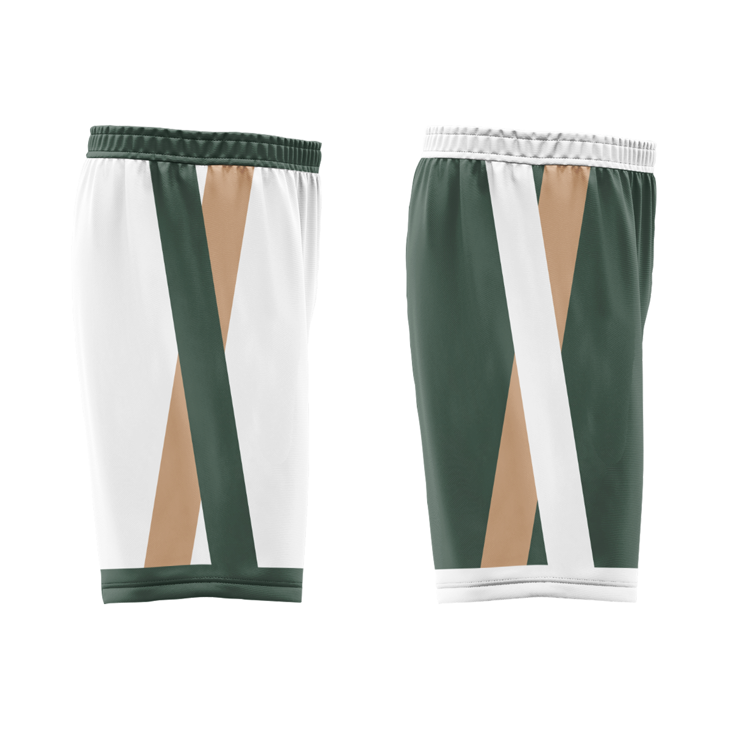 Custom White Green Classic Style Reversible Basketball Uniform Personalized Ordinary BBJR-D017002