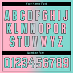 Custom Pink Cyan Gradient Fashion Personalized Authentic Baseball Jersey BSBJ01-D0a708b